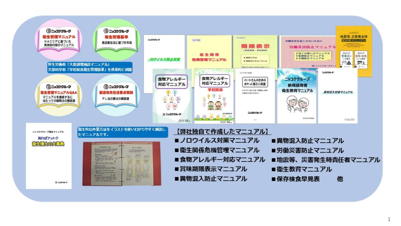 充実したマニュアルの整備